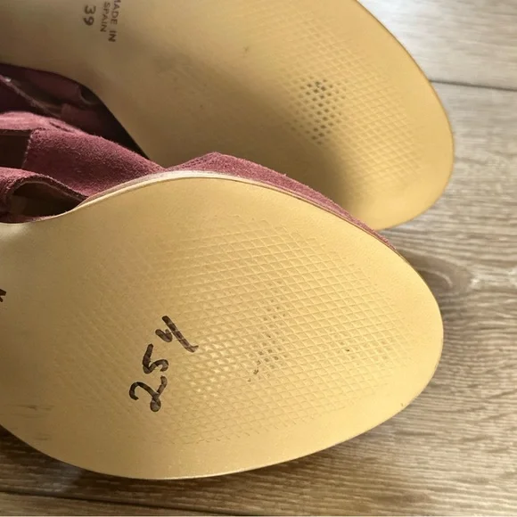 Anthropologie Schuler & Sons Philadelphia Lace Up Peep Toe Heels - Picture 9 of 11